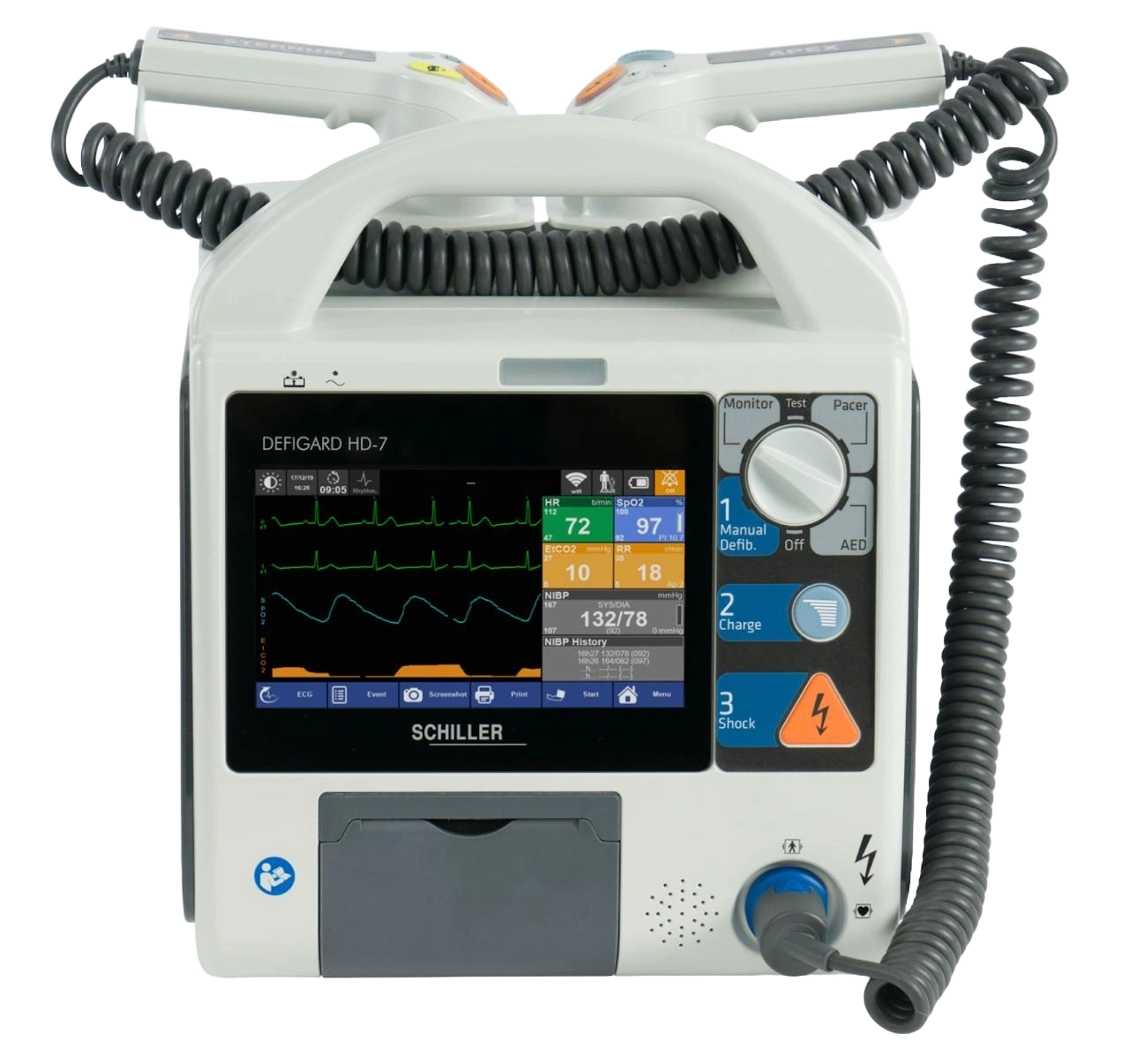 Desfibrilador táctil